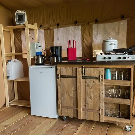 Luxusní stan Safari Tent At Camping Le Confluent