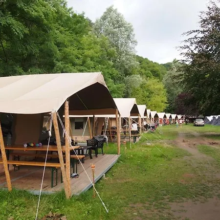 Luxusní stan Safari Tent At Camping Le Confluent Comblain-au-Pont